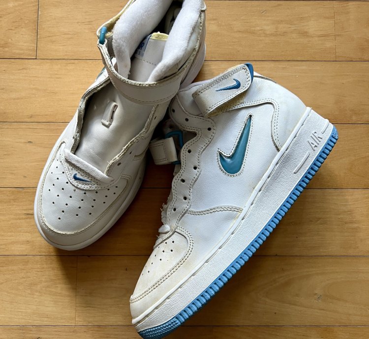 1996 Nike Air Force 1 Mid Sc Unc Jewel Rhino Us8 5