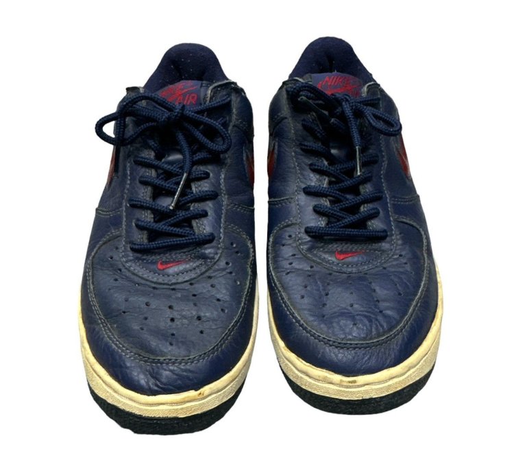 1997 Nike Air Force 1 Sc Midnight Navy Varsity Red Jewel