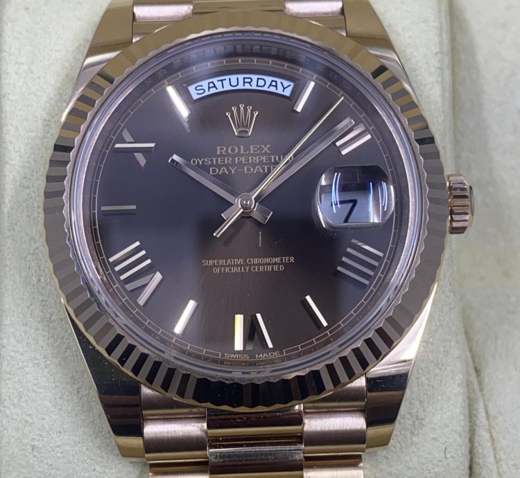 Rolex Day-date 40 New Day-date 40mm Everose Chocolate Roman President 228235