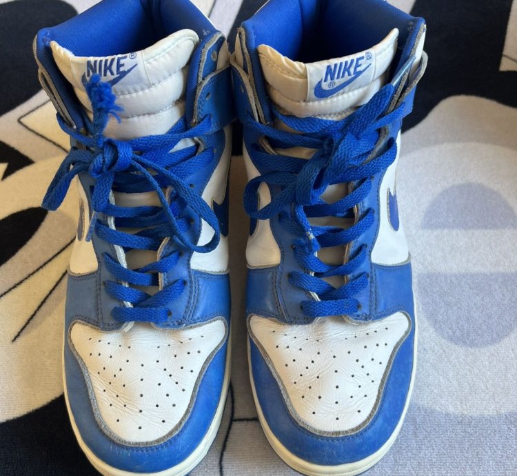 1999 Nike Dunk High Le Kentucky Blue White - Vintage - Used