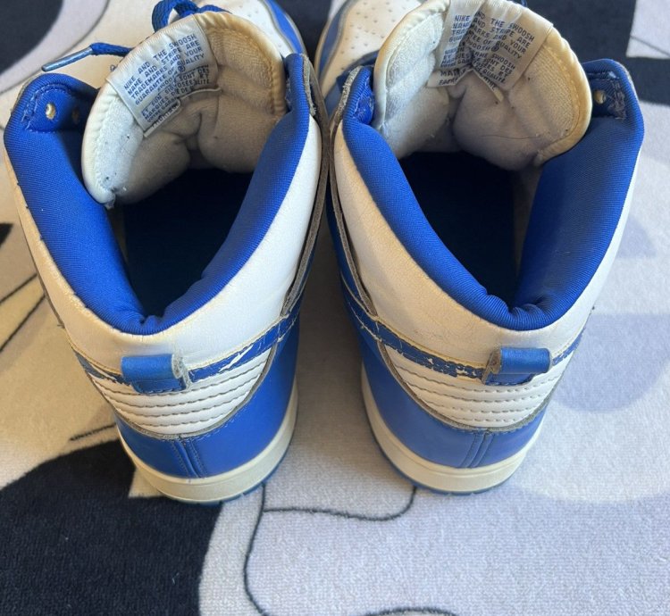 1999 Nike Dunk High Le Kentucky Blue White - Vintage - Used