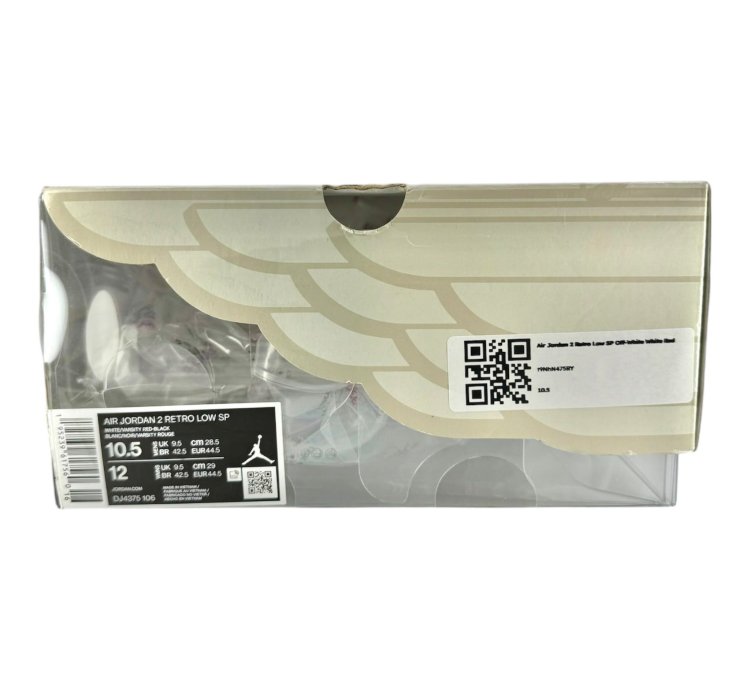 2 Retro Low Sp Off-white White Red