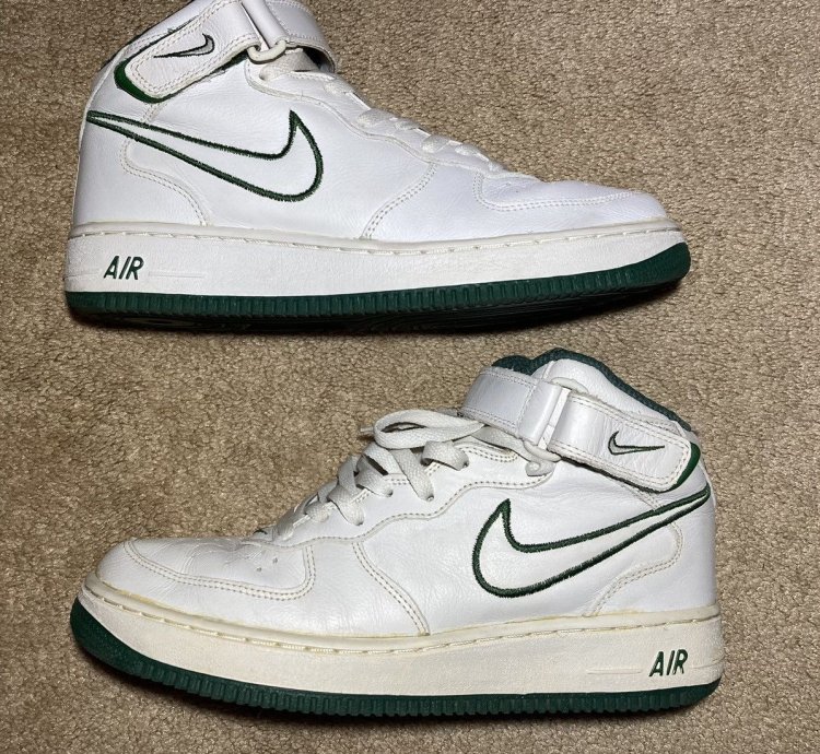 2001 Nike Air Force 1 High Soldier Celtics Green White 90s