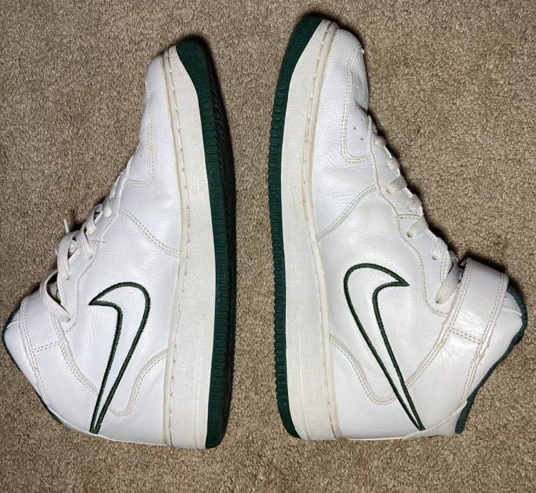 2001 Nike Air Force 1 High Soldier Celtics Green White 90s