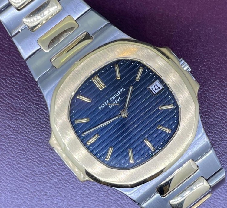 Patek Philippe Nautilus Jumbo Steel Gold Box Papers 1980
