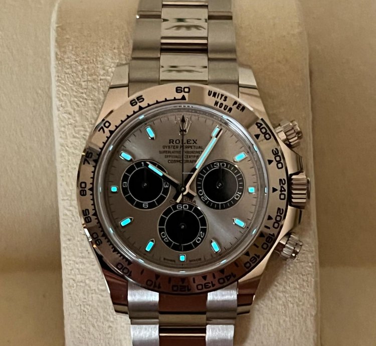 Rolex Daytona New 2022 Daytona 116509 White Gold Silver Ghost