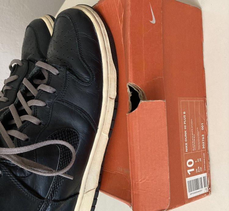 2001 Nike Dunk Hi Plus Stussy 302763-001 Vintage Us10