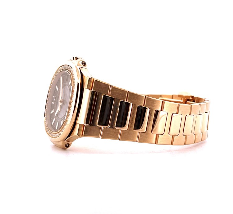 Patek Philippe Nautilus Lady 7010 Ros Gold Diamonds Service 2025 Brown Dial Full Set Germany 2011
