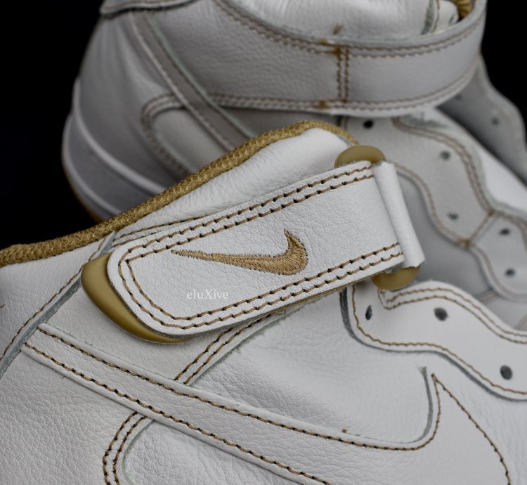 2002 Air Force 1 Mid White Cane Contrast Stitch Ds
