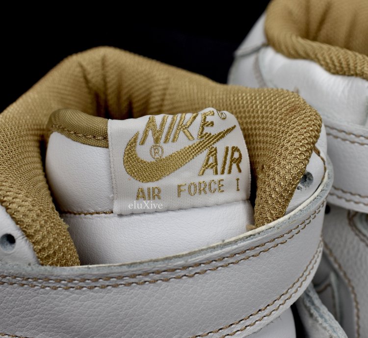2002 Air Force 1 Mid White Cane Contrast Stitch Ds