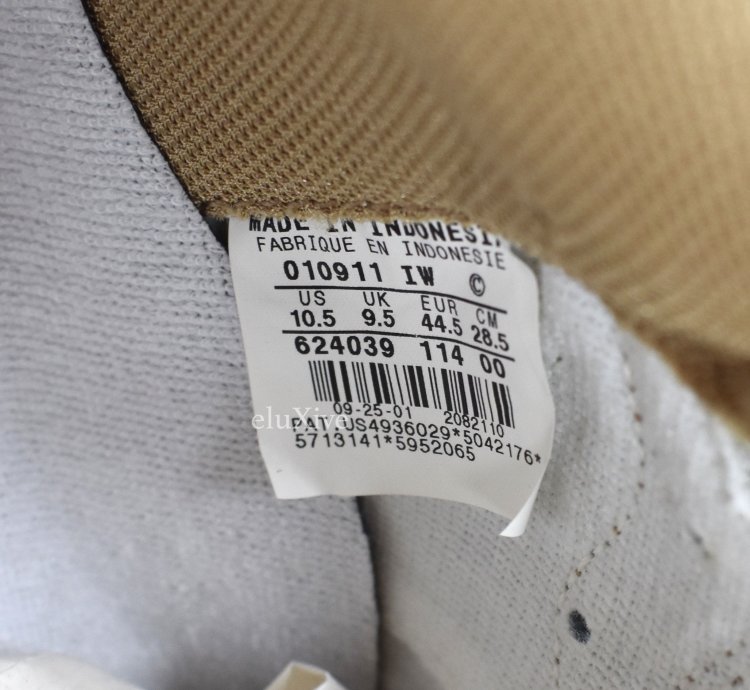 2002 Air Force 1 Mid White Cane Contrast Stitch Ds