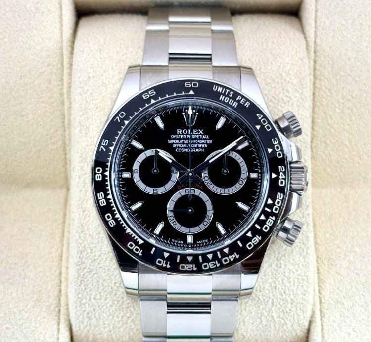 Rolex Daytona New 2024 Cosmograph Daytona 40mm 126500ln Oystersteel Black Dial With Oyster Bracelet
