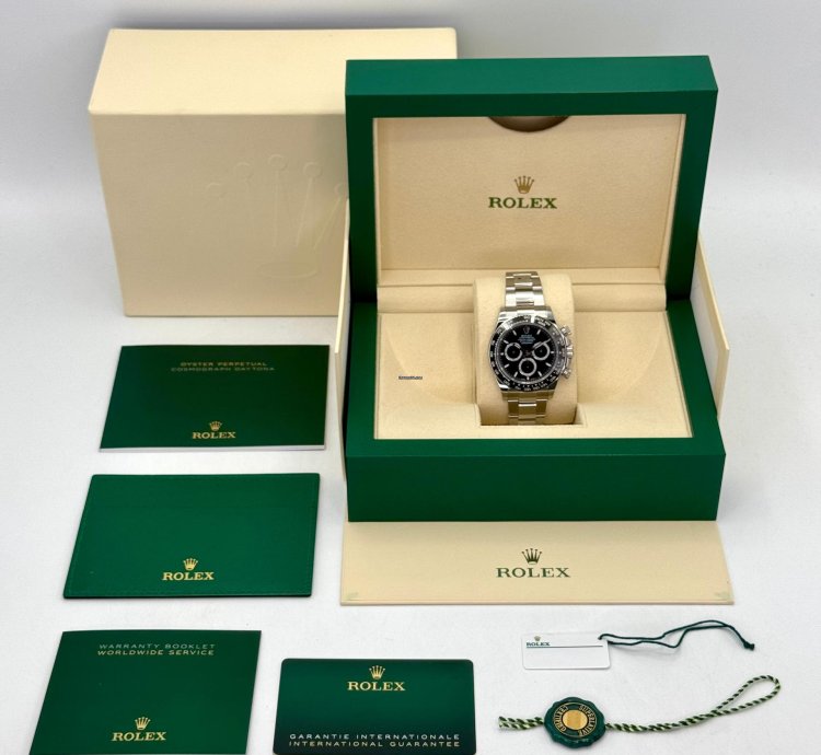 Rolex Daytona New 2024 Cosmograph Daytona 40mm 126500ln Oystersteel Black Dial With Oyster Bracelet