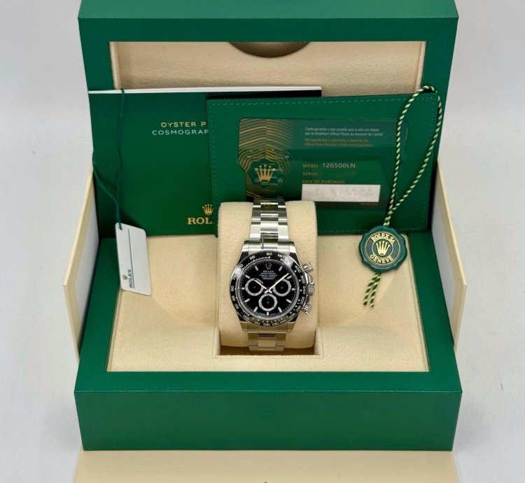 Rolex Daytona New 2024 Cosmograph Daytona 40mm 126500ln Oystersteel Black Dial With Oyster Bracelet