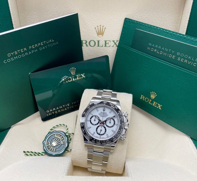 Rolex Daytona New 2024 Daytona 126500ln Stainless Steel Cosmograph 40mm White Panda Ceramic Bezel