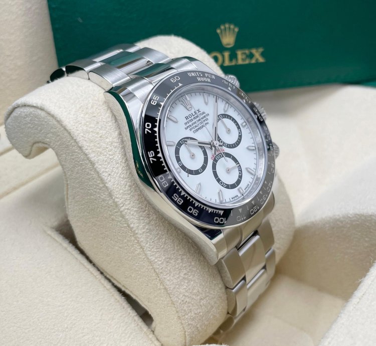 Rolex Daytona New 2024 Daytona 126500ln Stainless Steel Cosmograph 40mm White Panda Ceramic Bezel