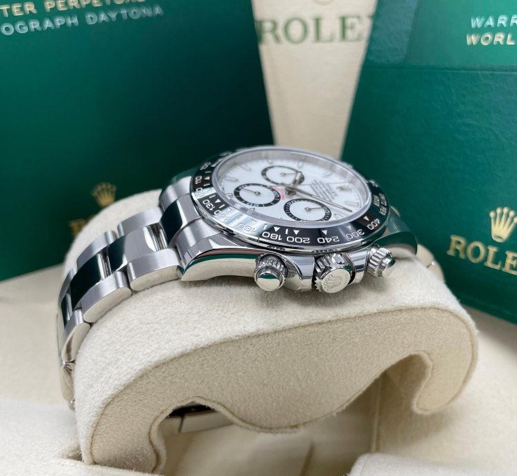 Rolex Daytona New 2024 Daytona 126500ln Stainless Steel Cosmograph 40mm White Panda Ceramic Bezel
