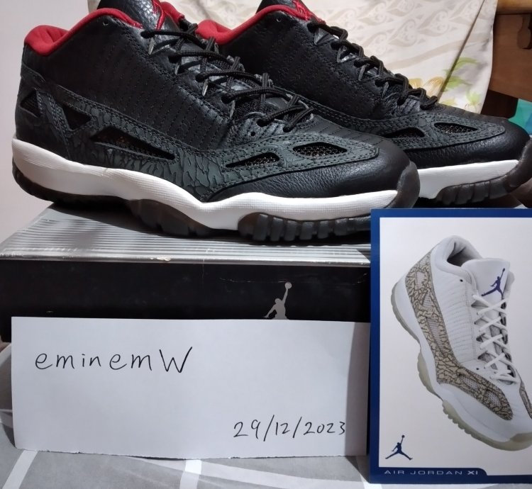 2003 Air Jordan 11 Retro Low Ie Bred 306008-061