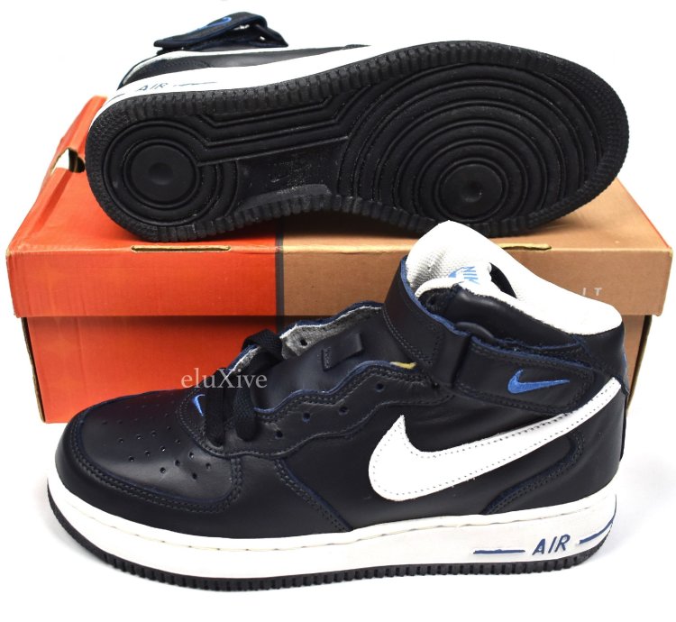 2003 Nike Air Force 1 Mid Dark Obsidian Varsity Blue Ds