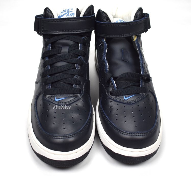 2003 Nike Air Force 1 Mid Dark Obsidian Varsity Blue Ds
