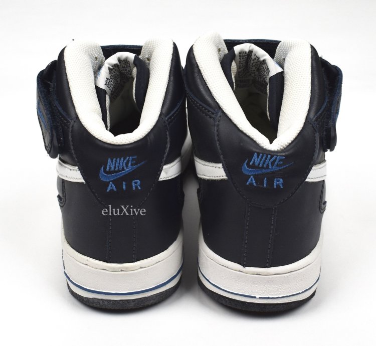 2003 Nike Air Force 1 Mid Dark Obsidian Varsity Blue Ds
