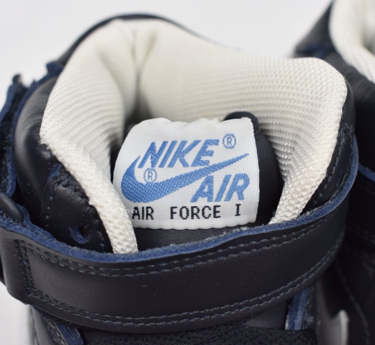 2003 Nike Air Force 1 Mid Dark Obsidian Varsity Blue Ds