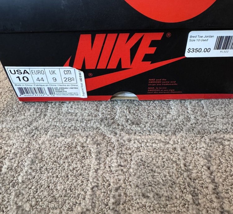 Jordan 1 Retro High Bred Toe 2018