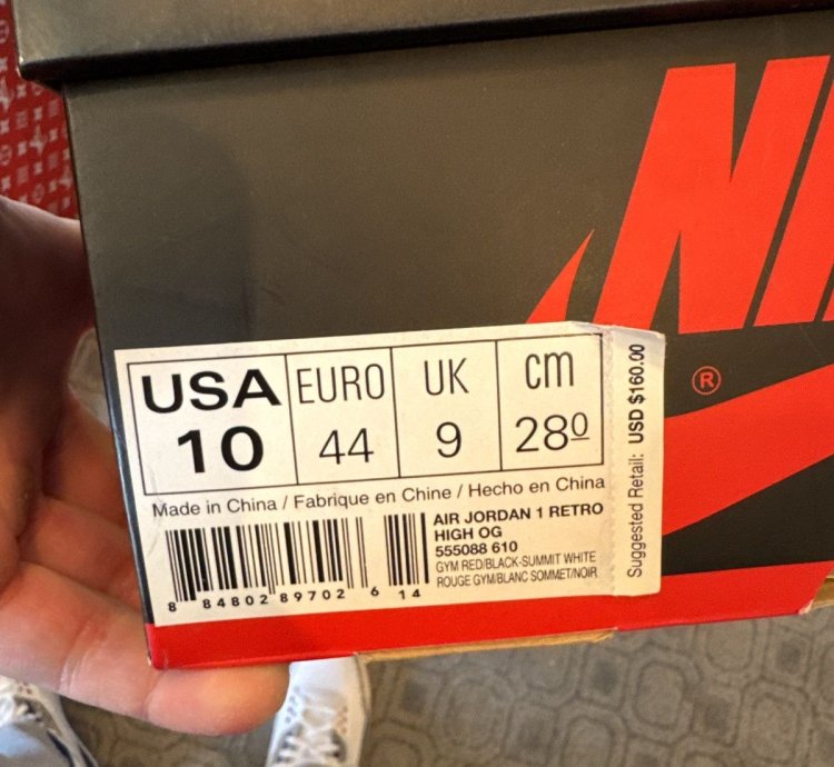 Jordan 1 Retro High Bred Toe 2018