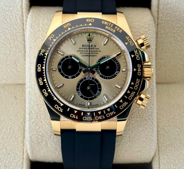 Rolex Daytona New 2024 Daytona 40mm 126518ln Gold Oysterflex Pikachu Dial