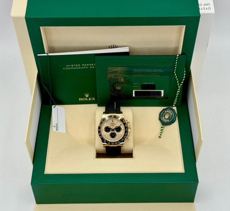 Rolex Daytona New 2024 Daytona 40mm 126518ln Gold Oysterflex Pikachu Dial