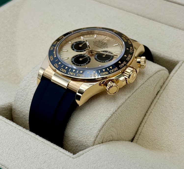 Rolex Daytona New 2024 Daytona 40mm 126518ln Gold Oysterflex Pikachu Dial