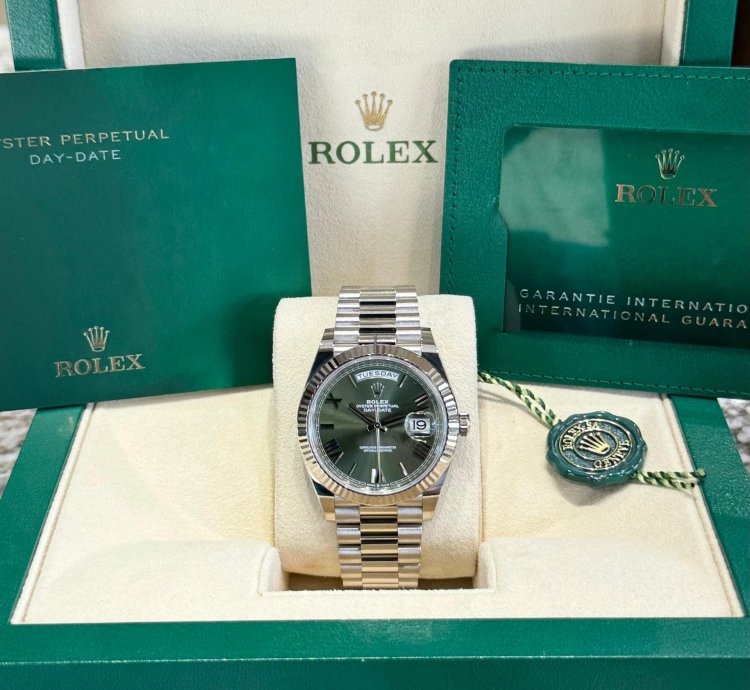 Rolex Day-date 40 Olive Green 2022 Full Set