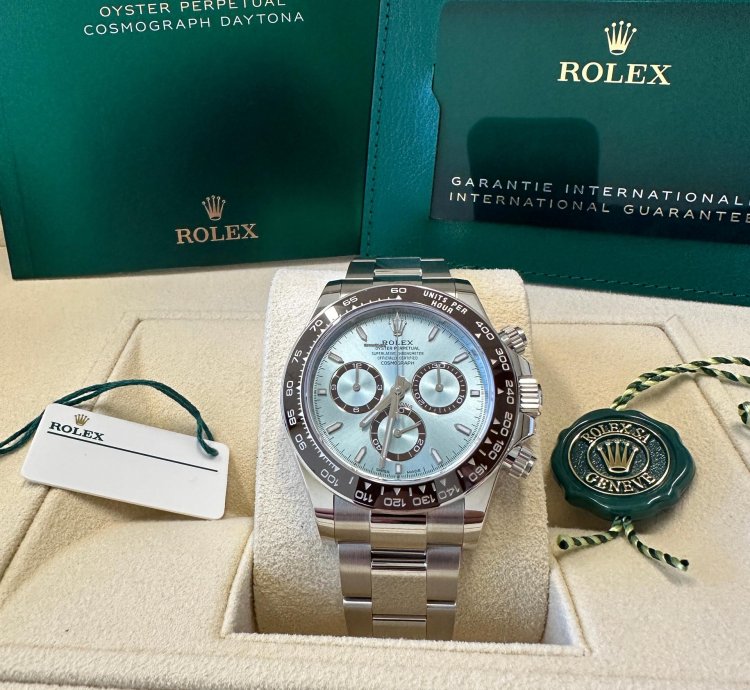 Rolex Daytona New 2024 New Reference Platinum Open Caseback Oyster Bracelet Brown Ceramic Bezel