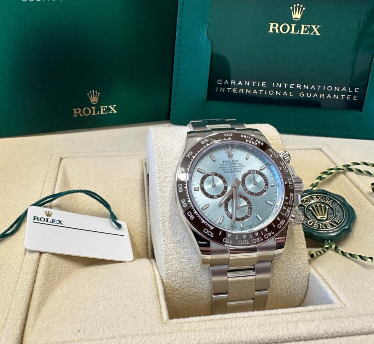 Rolex Daytona New 2024 New Reference Platinum Open Caseback Oyster Bracelet Brown Ceramic Bezel