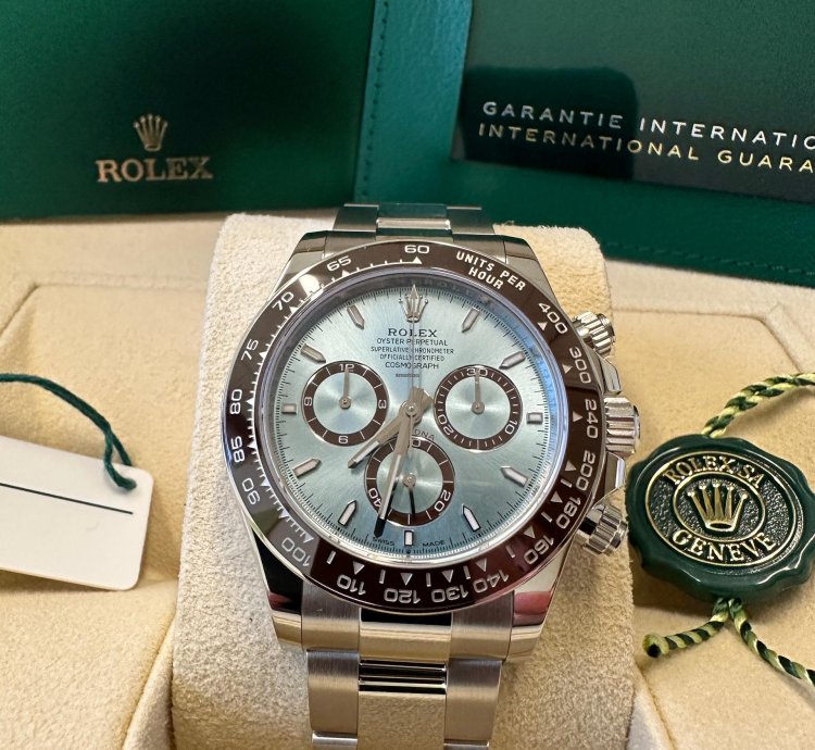Rolex Daytona New 2024 New Reference Platinum Open Caseback Oyster Bracelet Brown Ceramic Bezel