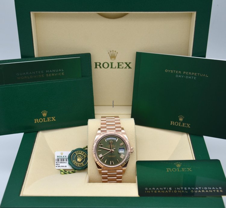 Rolex Day-date 40 Olive Green Dial