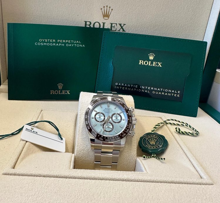 Rolex Daytona New 2024 New Reference Platinum Open Caseback Oyster Bracelet Brown Ceramic Bezel