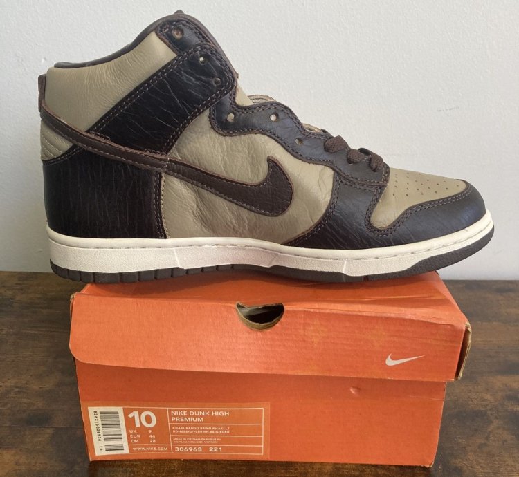 2003 Nike Dunk High Khaki Baroque