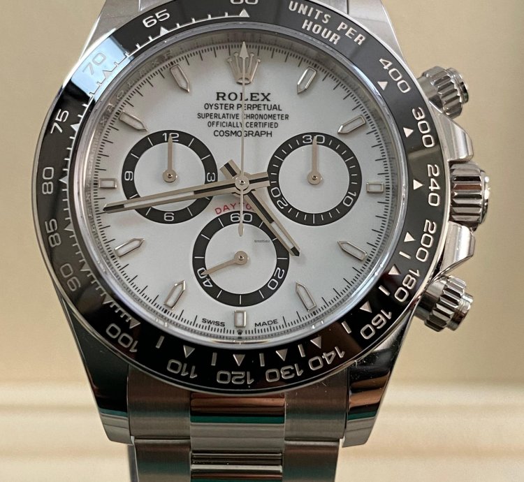 Rolex Daytona New 2024 Unworn Cosmograph Daytona Steel Panda 126500ln Complete Set