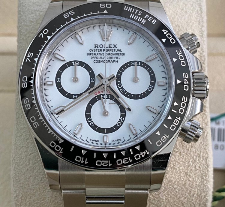 Rolex Daytona New 2024 Unworn Cosmograph Daytona Steel Panda 126500ln Complete Set
