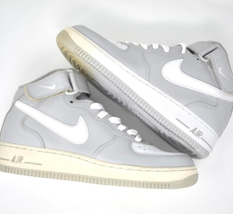 2004 Nike Air Force 1 Mid Natural Grey