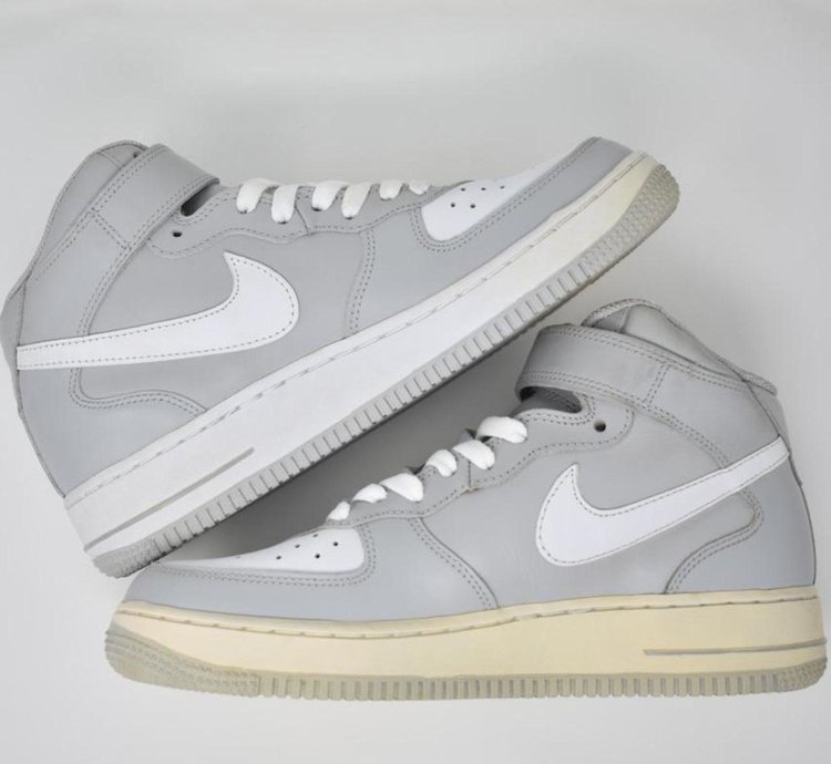 2004 Nike Air Force 1 Mid Natural Grey
