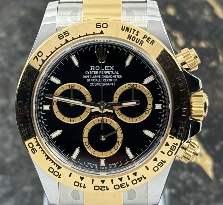 Rolex Daytona New 2025 - Daytona - Black Dial - Gold Steel - 126503