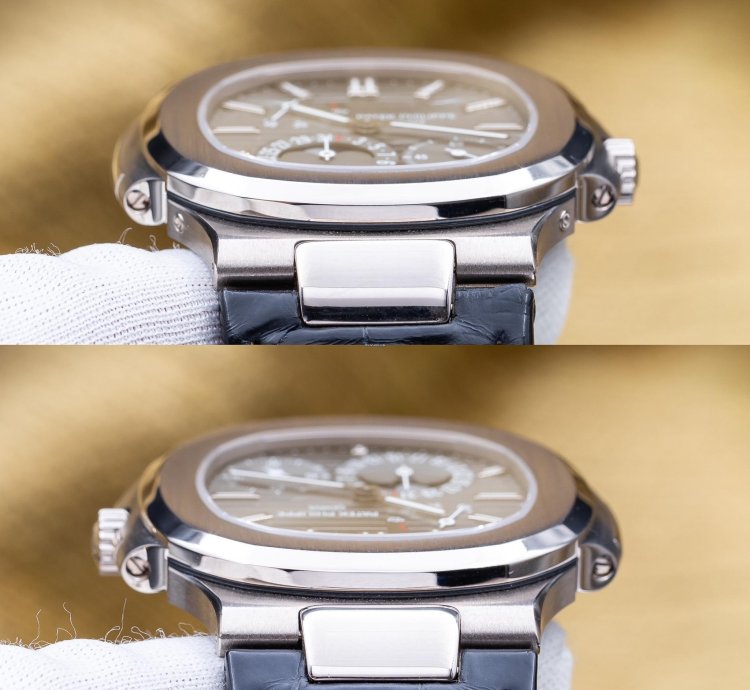 Patek Philippe Nautilus Moon Phase White Gold 40mm 5712g - Box Papers