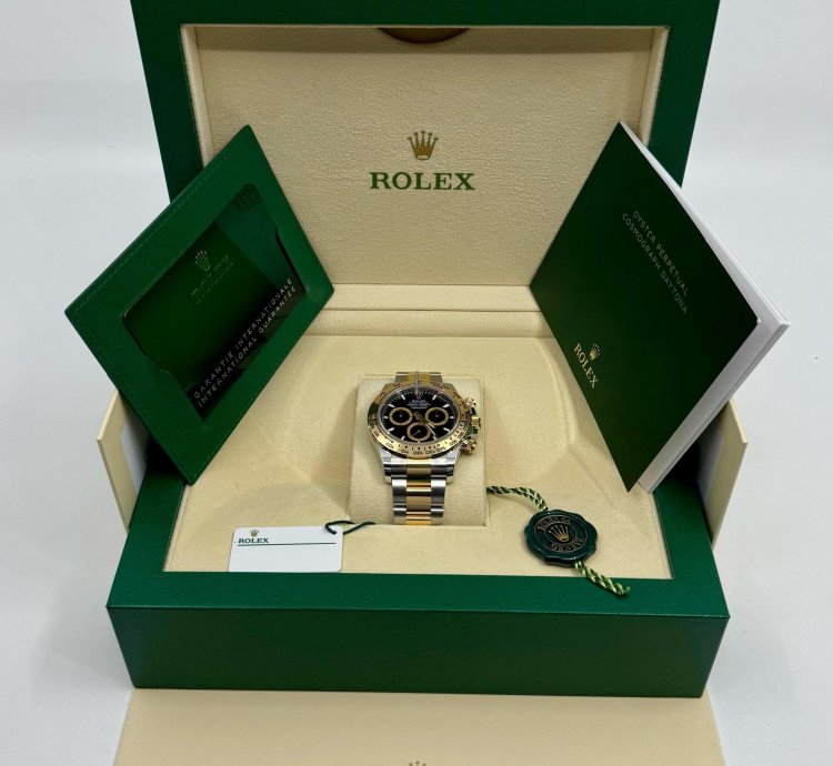 Rolex Daytona New 2025 - Daytona - Black Dial - Gold Steel - 126503