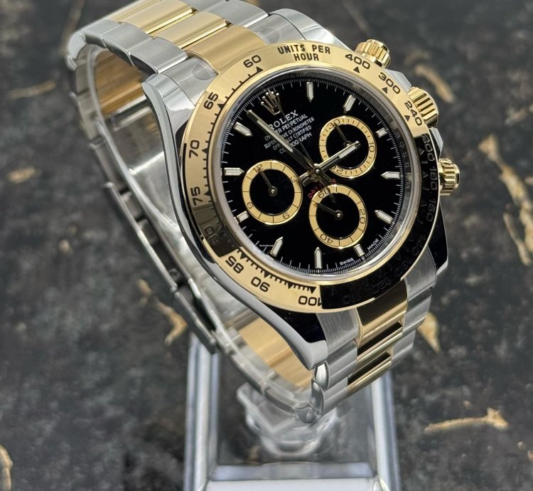 Rolex Daytona New 2025 - Daytona - Black Dial - Gold Steel - 126503
