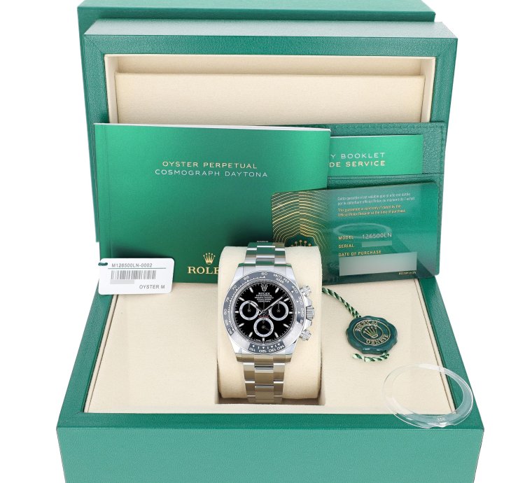 Rolex Daytona New 2025 126500ln Black Oyster Steel 40 Mm