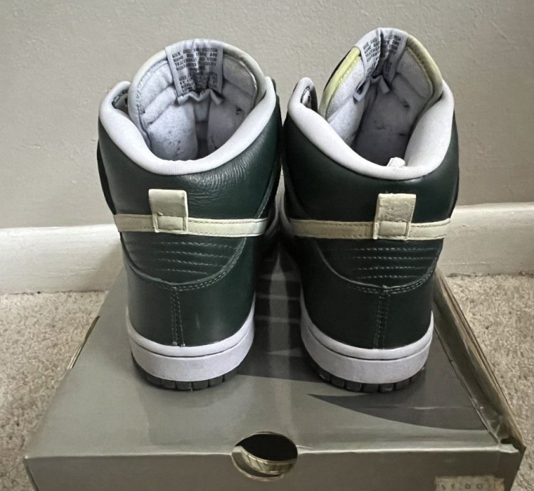 2004 Nike Sb Dunk High Pro Ghost Deep Olive Size 8 305050302