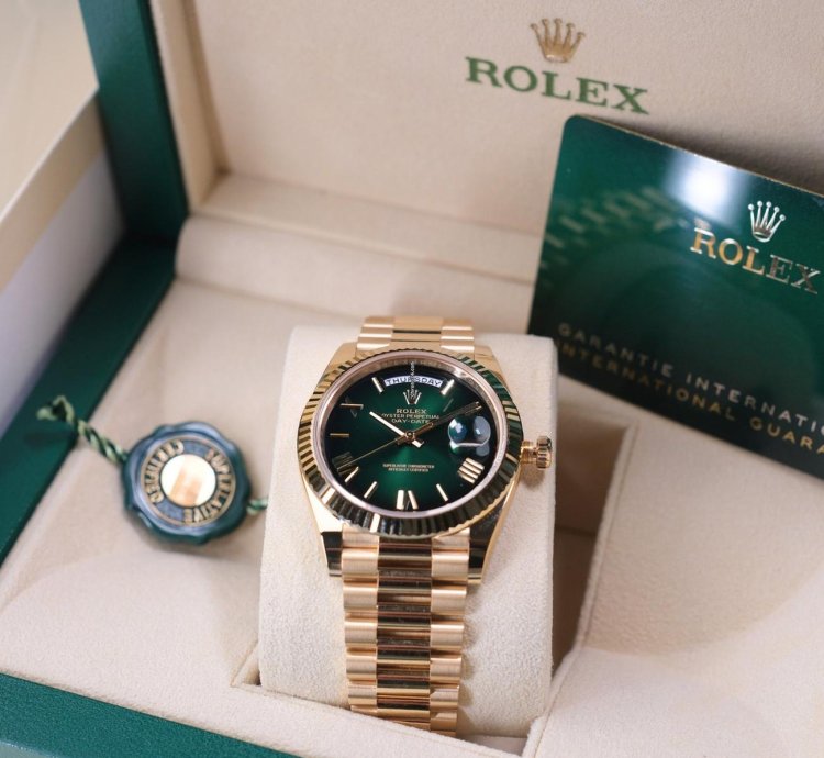 Rolex Day-date 40 Ombre Green - Unworn