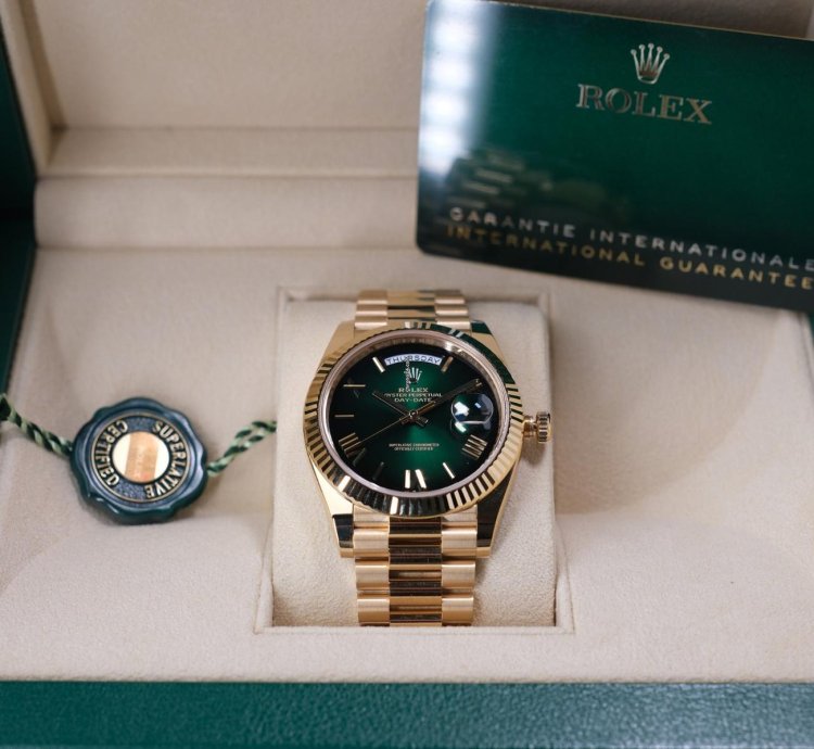 Rolex Day-date 40 Ombre Green - Unworn